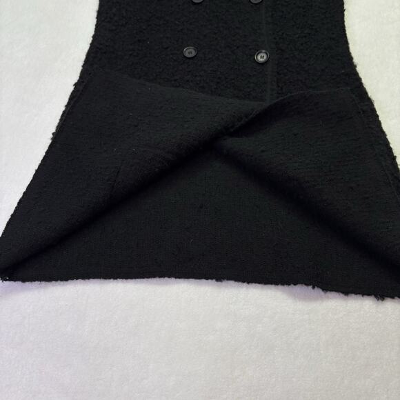 Revolve Sanctuary Boucle Knit Long Line Button Front Sweater Vest Black Size S - Picture 7 of 11